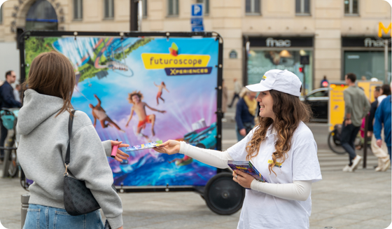 Street marketing Futuroscope