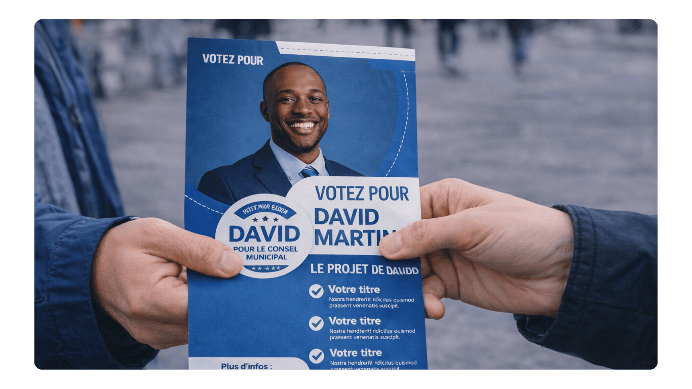 Distribution de flyers by Keemia éléction municipale