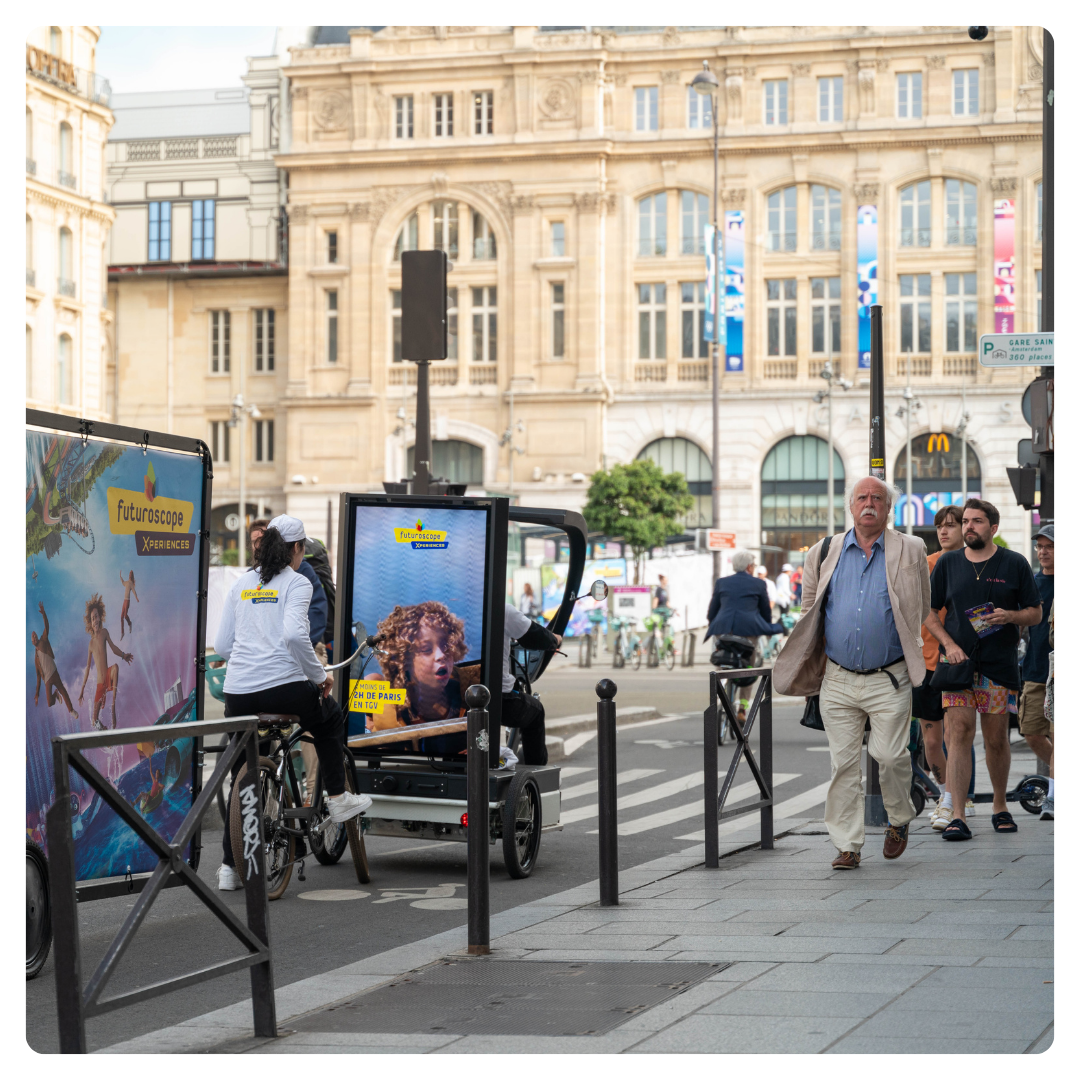 Visibilité locale et impact terrain Vélo publictaire Visibilité locale et impact terrain Vélo publictaire